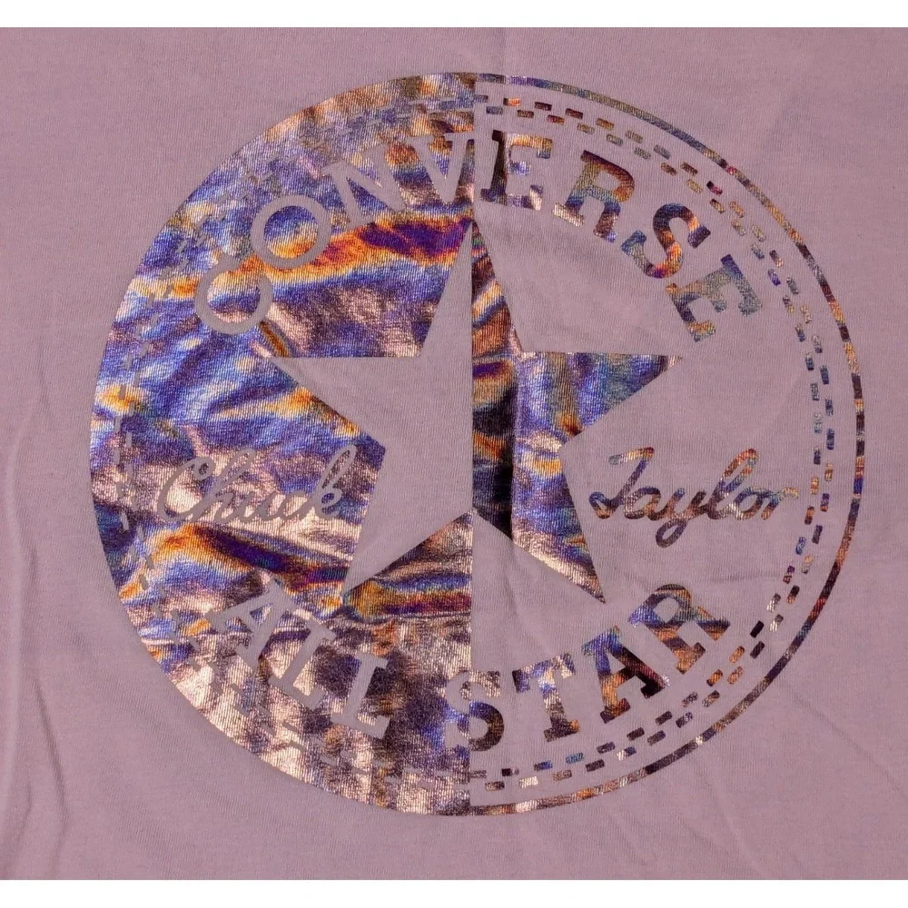 CONVERSE CHERRY BLOSSOM Cropped T-Shirt -‎ Girls Small NEW